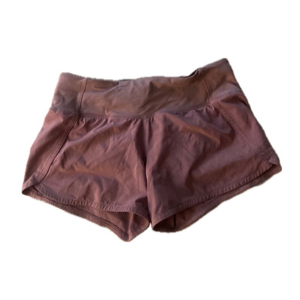 Lululemon 2.5” speed up shorts in Blush Pink. Size 4.